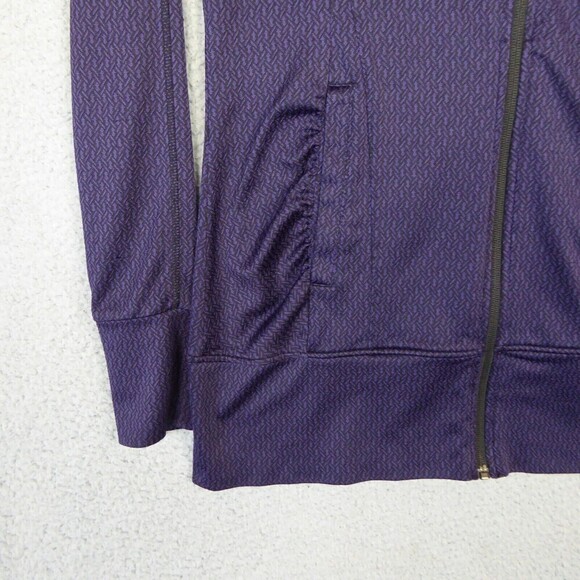 Mondetta Hoodie Women’s Small Purple Full Zip Long Sleeve Thumb Holes Mock Neck - Picture 3 of 12